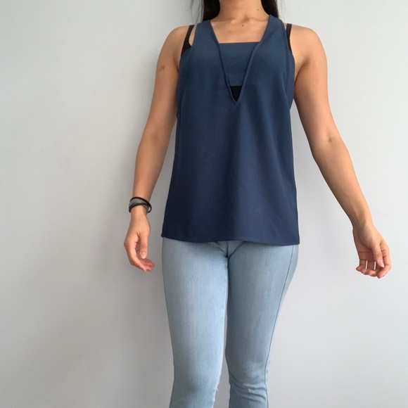 Sleeveless top with side & back cut outs - Picture 2 of 4